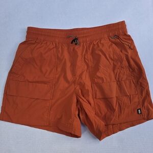 REI Co-Op Mens‎ Medium Orange Cargo Hiking Shorts